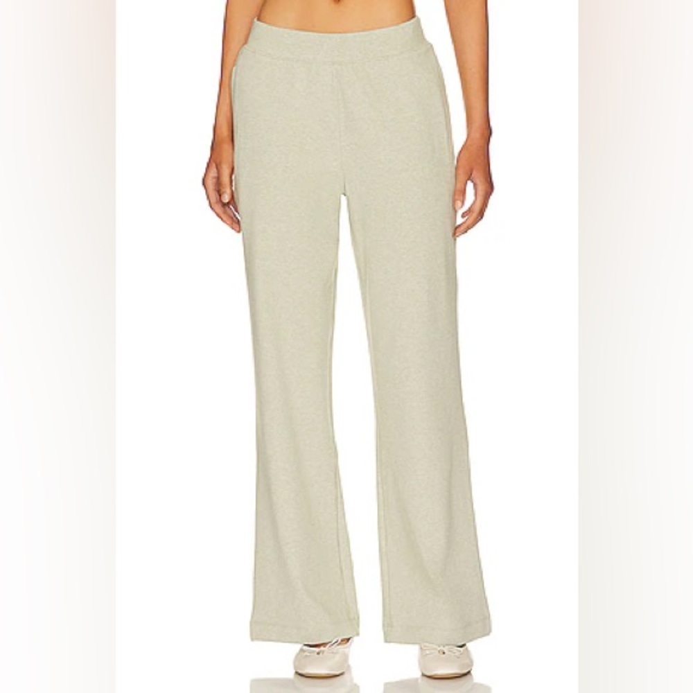 Eberjey Wide-Leg Pants in Botanical Zen Green